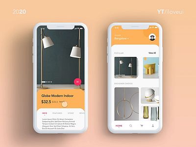 Ecommerce App UI interaction using #adobexd 3d animation 3d object adobe adobe xd animated gif app app design furniture app furniture design interaction design prototype animation ui uiuxdesign ux