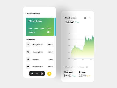 finance app animation app finance app gradient interaction interaction design ui ux website