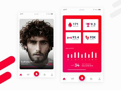 Blood Donating App app ux ui ngo support blood blood-bank donation friends