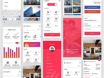 Property Sell Buy App Ux animations apartment design buy estate gradient home house booking housing interation location no broker property real realestate rent rental app sell services ui ux