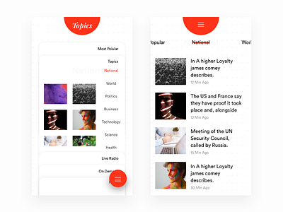 Latest News Feed App Ui Ux