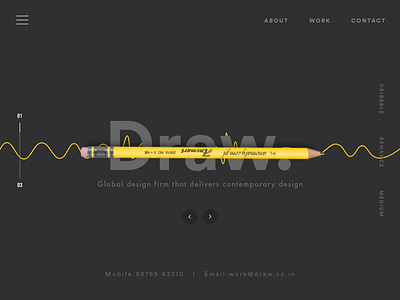 Landing Page For Design Agency agency app draw freelancer landing page ui ux web website