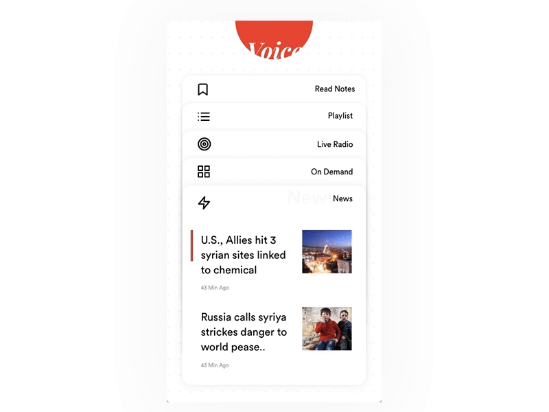 News App by sakin kumar on Dribbble