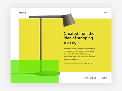 Lamp Landing app cards ecommerce shop gradient interaction design lamp page tempate ux web website yellow