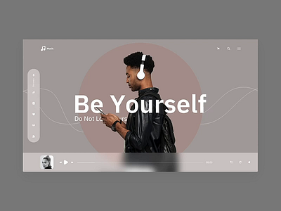 Music Broadcast Landing page UI UX Inspiration animated animated gif desing icon design interaction interaction design interface landing page landing page design landingpage music music player music website ui ux