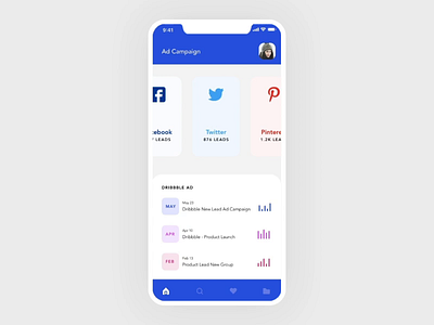 Ad campaign App UI Interaction ad ad campaign ad manager ad manaing ad overview ad words app app app design assets dribble ad interaction interaction design interface ios app ios apps microinteraction ui ux