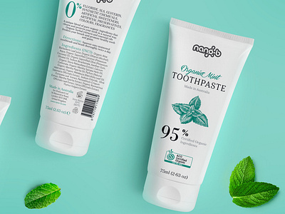 Toothpaste label for Nano-b