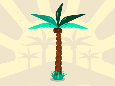 Palmer- Family Tree Project flatdesign palmer palmier pattern rvb