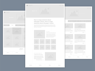 LS Wireframes greyscale layout sketch ux wireframe wireframes