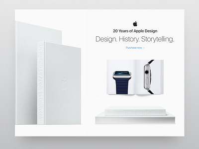 Apple 20 Years of Design apple book design grey iwatch minimalist product