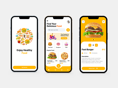 Food Delivery App brochure design business card corporate flyer flyer design food app food app design food delivery app graphic design grocery grocery app mobile app mobile application ui ui ux user interface user interface app design