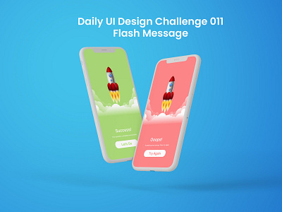 Daily UI Design Challenge 011 Flash Message