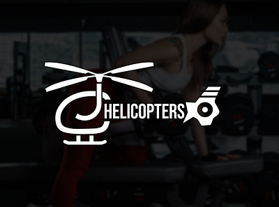 CJ Helicopters Fitness Garments Company Logo brand identity