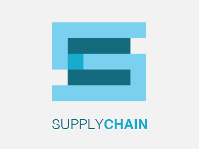 Supplychain Logo concept geometric letters logo supply chain