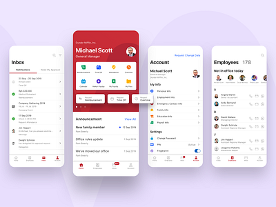 Revamp Talenta App account android android app app application attendance branding design employees home screen hr app hr cloud hr software inbox ios mobile saas ui ux