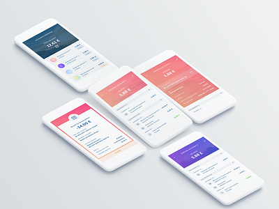 Finance app concept app concept concept finance app flat design gradient mobile app design mobile app experience