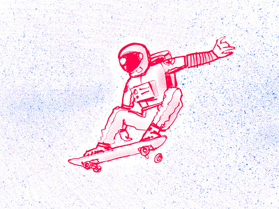 Outer flip astronaut digital art digital illustration digital ink illustration ipad pro procreate app skate life skateboarding space spaceman