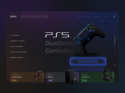 Gaming Equipment Store conceptual design figma game gaming online shop store ui uidesign webdesign website