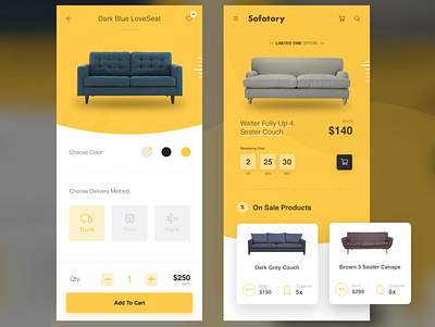 Sofatory app app design application branding conceptual design online shop shop sketch sofa store ui ux