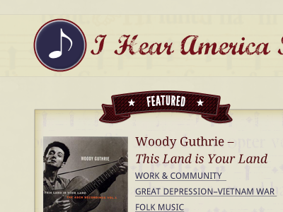 I Hear America Singing audio culture historical website