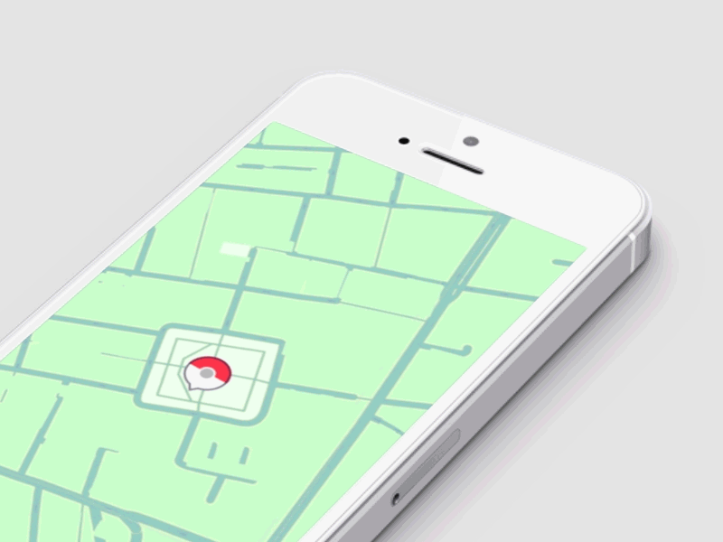 Pokemon Go - Pokémon & Trainer finder animated app gif go ios iphone map mobile pokemon principle