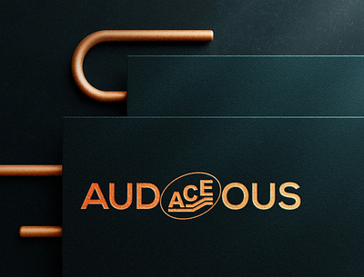 audACEous LOGO audaceous branding business card design graphic design illustration logo logo design minimalist logo motion graphics