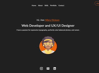 Portfolio Website app design graphic design illustration portfolio ui web application