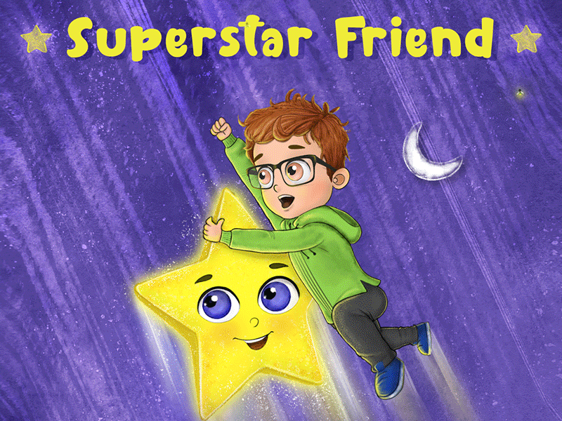Superstar book for DreamyGo children books digitalart educational illustration kids book