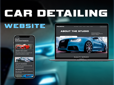 Car detailing website design site ui ux web design website