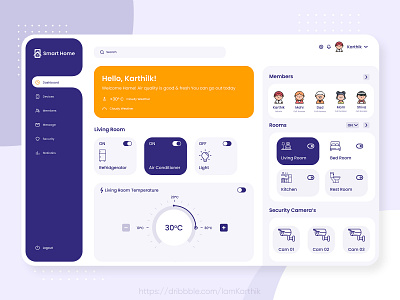 Smart Home Dasboard