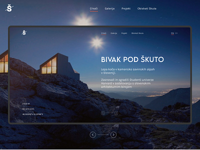 Škuta Shelter website