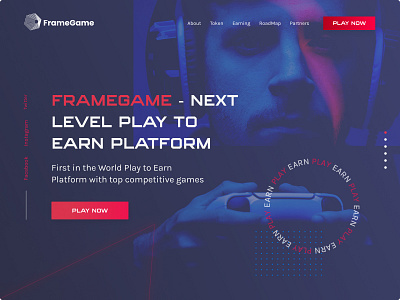 Gaming platform website design designer figma game gaming gaming landing gaming site gaming web design gaming website landing page online game photoshop ui ux uxui web design