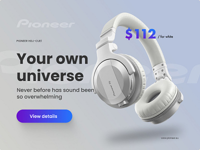 Headphone ad design/banner