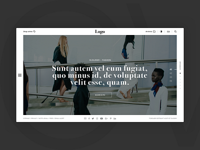 Fashion corporate website company concept corporate fashion lets play product design ui ui design visual design web design website