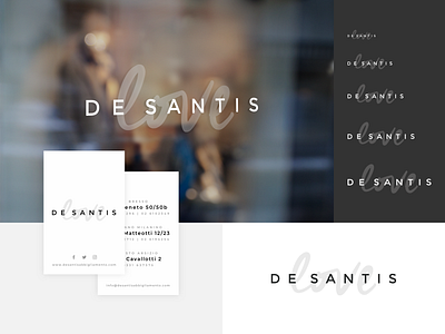 Love De Santis - Fashion brand identity brand identity branding company design fashion fashion brand lets play logo logo design typography vector visual design
