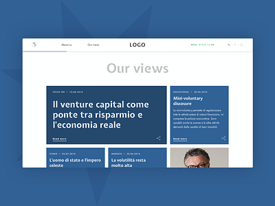 Asset management corporate website - magazine