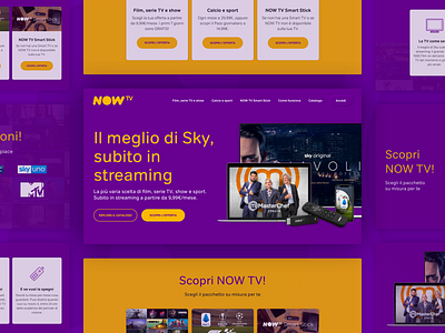 Now TV landing page company concept landing page lets play product design television ui ui design visual design web design website