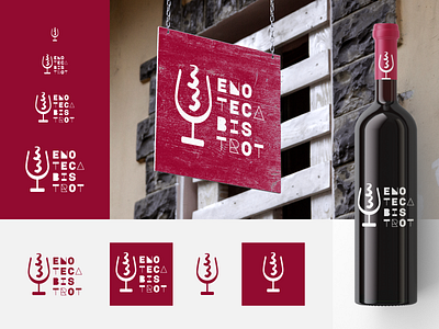 33 Enoteca Bistrot: visual identity brand identity branding design illustration lets play logo logo design typography vector visual design visual identity