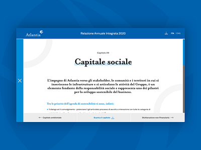 Atlantia Relazione Annuale Integrata 2020 annual report company financial report lets play sustainability report ui ui design visual design web design website