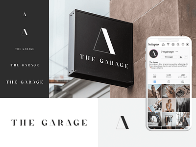 The Garage shop - visual identity brand identity branding design fashion lets play logo logo design typography vector visual design visual identity
