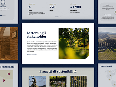 Ruffino - Bilancio di Sostenibilità 2022 annual report company lets play sustainability report ui ui design visual design web design website
