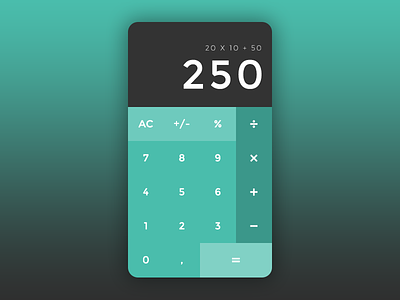 Daily UI 004 - Calculator app app design calculator challenge daily ui day 4 lets play mobile ui ui design