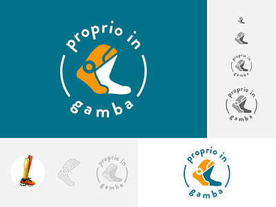 Proprio in Gamba brand identity brand identity branding design illustration lets play logo logo design typography vector visual design