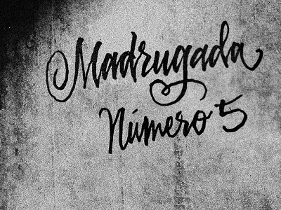 Madrugada brush pen calligraphy hand lettering logo lettering process