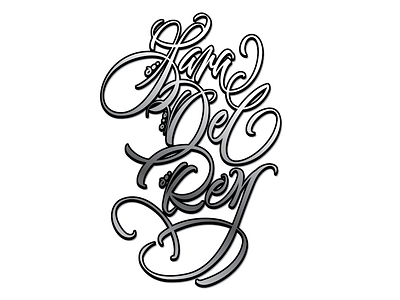 Lana Del Rey brush brush pen calligraphy hand lettering lana del rey process vector
