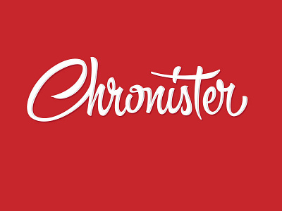 Chronister Script Logo 800x600 2 brush pen calligraphy hand lettering logo lettering