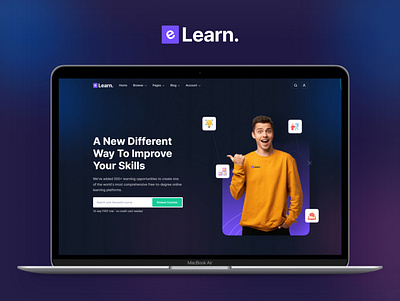 eLearn – Bootstrap 5 Online Courses Template bootstrap branding design template theme ui ux web website