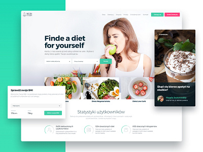 Kcalmar: Home Page diet food health healthy lifestyle responsive search sport statistics tabs web
