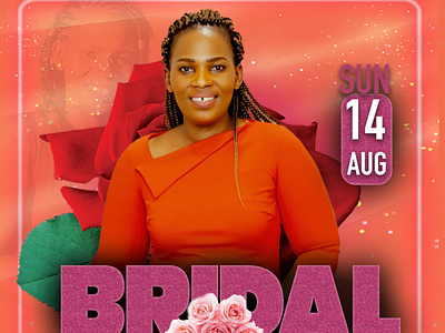 Bridal Shower Instagram Flyer graphic design