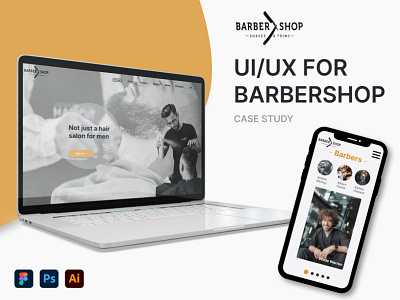 FOR BARBERSHOP barbershop barbershop design figma haircuts man mens style mobile app ui ux design